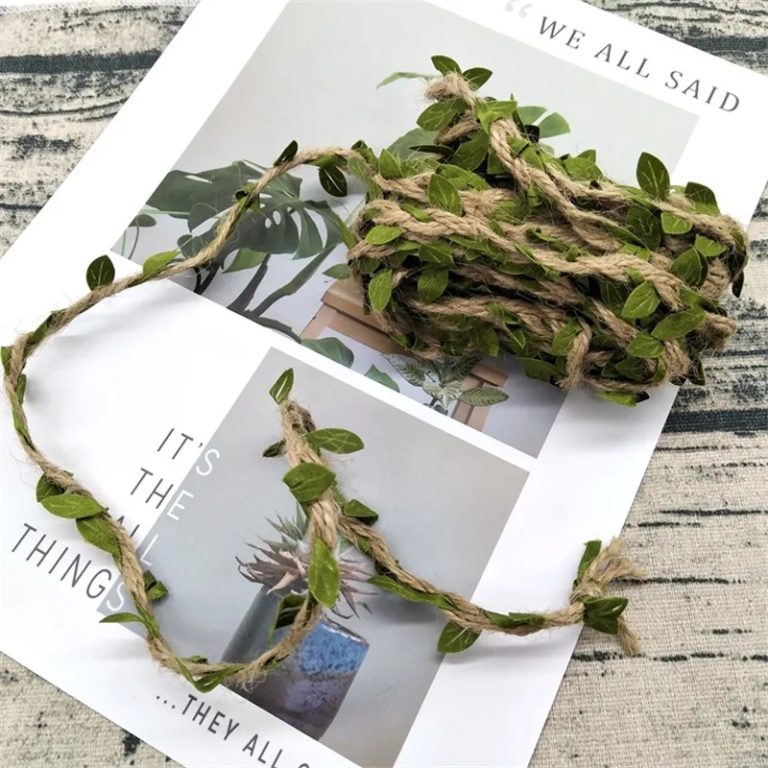 Green Leaves Weaving Hemp Rope - Mr.BLOSSOM